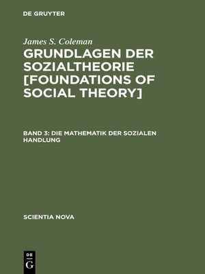 cover image of Die Mathematik der sozialen Handlung
